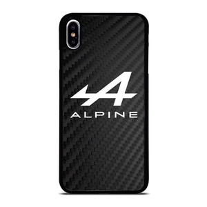 ALPINE LOGO CARBON iPhone XS Max Case Cover
