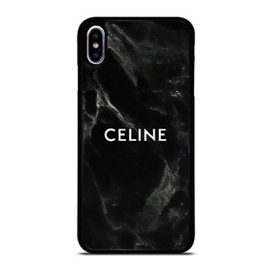 CELINE BLACK LOGO iPhone XS Max Case Cover
