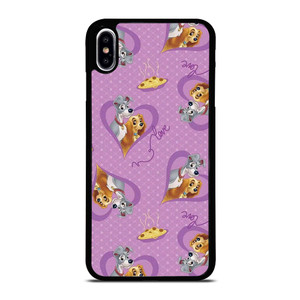 DISNEY LADY AND THE TRAMP PATTERN CARTOON iPhone XS Max Case Cover