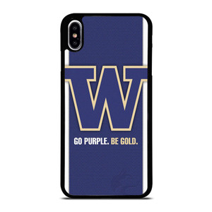 GO PURPLE WASHINGTON HUSKIES FOOTBALL iPhone XS Max Case Cover
