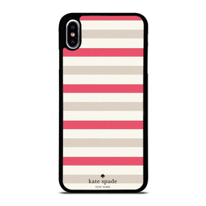 KATE SPADE NEW YORK PINK STRIPE iPhone XS Max Case Cover