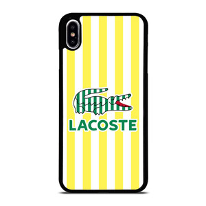 LACOSTE YELLOW STRIPE iPhone XS Max Case Cover