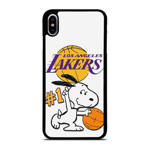 LOS ANGELES LAKERS SNOOPY BASKETBALL iPhone XS Max Case Cover