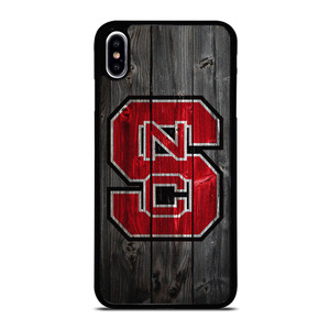 NC STATE WOLFPACK FOOTBALL WOOD LOGO iPhone XS Max Case Cover