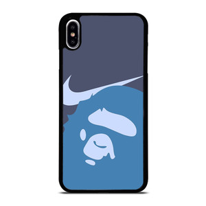 NIKE X BAPE BLUE LOGO iPhone XS Max Case Cover