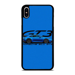 PORSCHE 911 GT3 BLUE iPhone XS Max Case Cover PORSCHE 911 GT3 BLUE iPhone XS Max Case Cover
