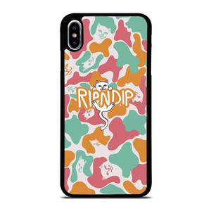 RIPNDIP PINK GREEN CAMO iPhone XS Max Case Cover RIPNDIP PINK GREEN CAMO iPhone XS Max Case Cover