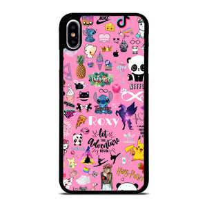 ROXY CARTOON PINK COLLAGE iPhone XS Max Case Cover