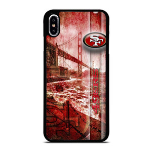 SAN FRANCISCO 49ERS GRUNGE LOGO iPhone XS Max Case Cover SAN FRANCISCO 49ERS GRUNGE LOGO iPhone XS Max Case Cover