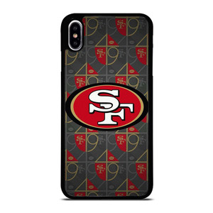 SAN FRANCISCO 49ERS LOGO PATTERN iPhone XS Max Case Cover SAN FRANCISCO 49ERS LOGO PATTERN iPhone XS Max Case Cover