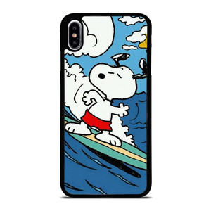 SNOOPY THE PEANUTS SURFING CARTOON iPhone XS Max Case Cover SNOOPY THE PEANUTS SURFING CARTOON iPhone XS Max Case Cover