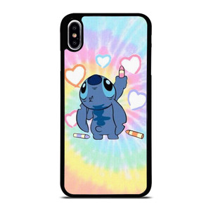 STITCH CARTOON TIE DYE PATTERN iPhone XS Max Case Cover