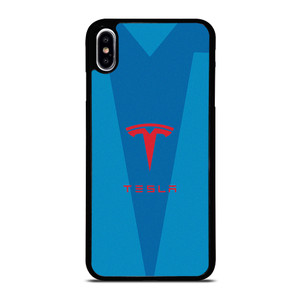 TESLA BLUE LOGO iPhone XS Max Case Cover TESLA BLUE LOGO iPhone XS Max Case Cover