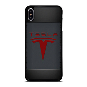 TESLA METAL CARBON LOGO iPhone XS Max Case Cover