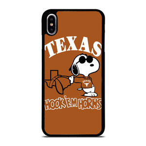 TEXAS LONGHORNS SNOOPY CARTOON iPhone XS Max Case Cover