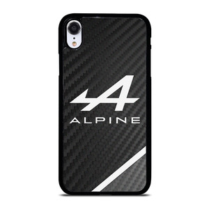 ALPINE AUTOMOBILES LOGO CARBON iPhone XR Case Cover