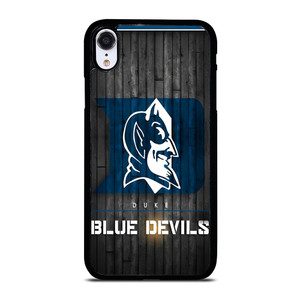 DUKE BLUE DEVILS BASKETBALL WOODEN LOGO iPhone XR Case Cover DUKE BLUE DEVILS BASKETBALL WOODEN LOGO iPhone XR Case Cover