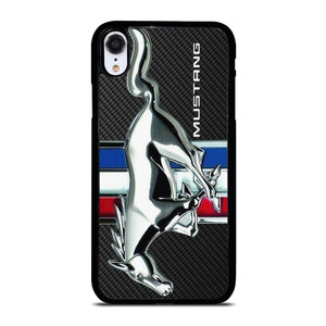 FORD MUSTANG METAL CARBON EMBLEM iPhone XR Case Cover