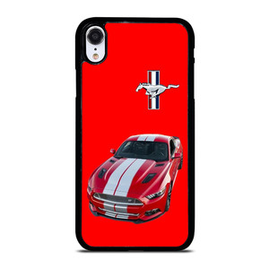 FORD MUSTANG RED CAR EMBLEM iPhone XR Case Cover