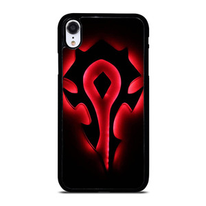 HORDE WORLD OF WARCRAFT BLACK LOGO iPhone XR Case Cover HORDE WORLD OF WARCRAFT BLACK LOGO iPhone XR Case Cover