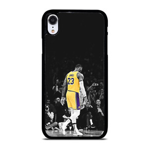 LEBRON JAMES LA LAKERS BLACK WHITE iPhone XR Case Cover