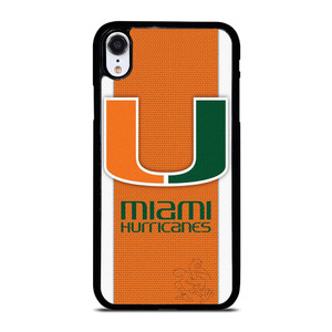 MIAMI HURRICANES SYMBOL CARBON iPhone XR Case Cover