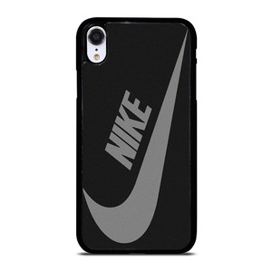 NIKE GREY BLACK LOGO iPhone XR Case Cover NIKE GREY BLACK LOGO iPhone XR Case Cover