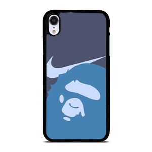 NIKE X BAPE BLUE LOGO iPhone XR Case Cover NIKE X BAPE BLUE LOGO iPhone XR Case Cover