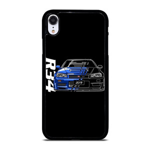 NISSAN GTR R34 ILLUSTRATION iPhone XR Case Cover