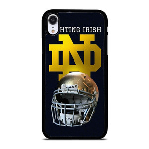 NOTRE DAME FIGHTING IRIS FOOTBALL HELMET iPhone XR Case Cover