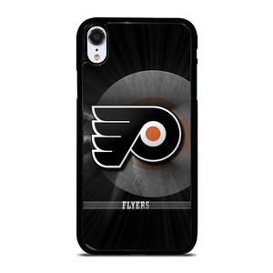 PHILADELPHIA FLYERS METAL EMBLEM iPhone XR Case Cover