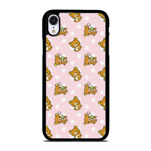 RILAKKUMA BEAR PATTERN iPhone XR Case Cover