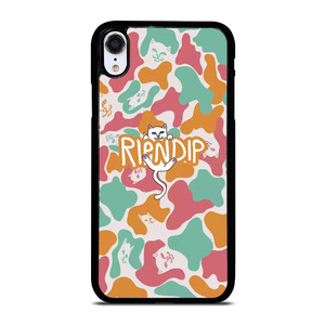 RIPNDIP PINK GREEN CAMO iPhone XR Case Cover RIPNDIP PINK GREEN CAMO iPhone XR Case Cover
