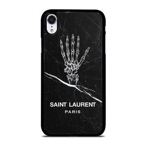 SAINT LAURENT PARIS SKELETON LOGO iPhone XR Case Cover