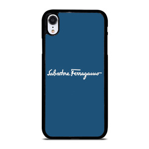 SALVATORE FERRAGAMO BLUE LOGO iPhone XR Case Cover