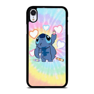 STITCH CARTOON TIE DYE PATTERN iPhone XR Case Cover