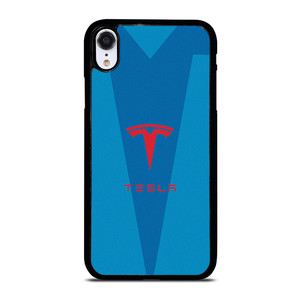 TESLA BLUE LOGO iPhone XR Case Cover