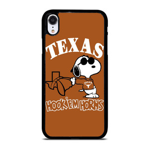 TEXAS LONGHORNS SNOOPY CARTOON iPhone XR Case Cover
