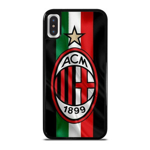 AC MILAN FOOTBALL TEAM FLAG iPhone X / XS Case Cover AC MILAN FOOTBALL TEAM FLAG iPhone X / XS Case Cover