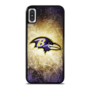 BALTIMORE RAVENS NFL METAL LOGO iPhone X / XS Case Cover