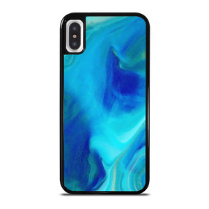 BLUE LIQUID TEXTURE iPhone X / XS Case Cover