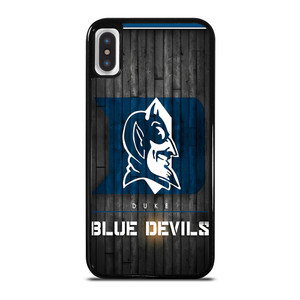 DUKE BLUE DEVILS BASKETBALL WOODEN LOGO iPhone X / XS Case Cover
