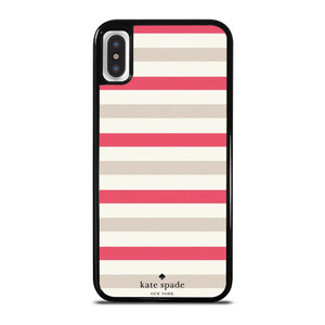 KATE SPADE NEW YORK PINK STRIPE iPhone X / XS Case Cover