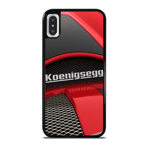 KOENIGSEGG SUPERCAR RED EMBLEM iPhone X / XS Case Cover