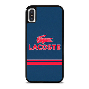 LACOSTE RED BLUE LOGO iPhone X / XS Case Cover