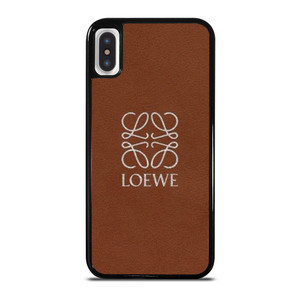 LOEWE LEATHER BROWN iPhone X / XS Case Cover