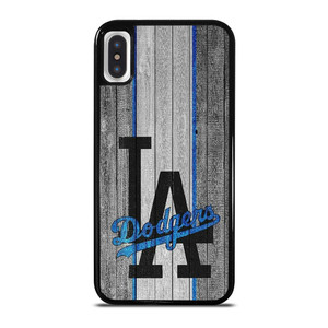 LOS ANGELES DODGERS BASEBALL WOOD LOGO iPhone X / XS Case Cover
