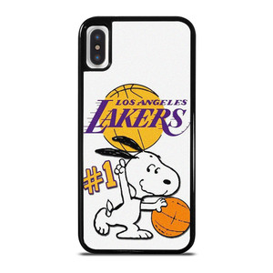 LOS ANGELES LAKERS SNOOPY BASKETBALL iPhone X / XS Case Cover