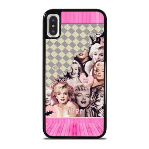 MARILYN MONROE PINK COLLAGE iPhone X / XS Case Cover