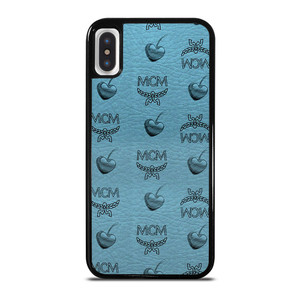 MCM WORLD WIDE APPLE LOVE LEATHER 2 iPhone X / XS Case Cover